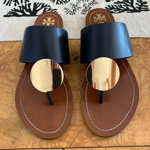 Tory Burch Patos Disc Leather Sandals